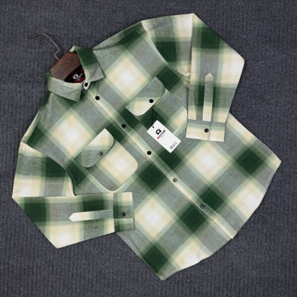 Double Pocket Full Sleeve Check Shirt