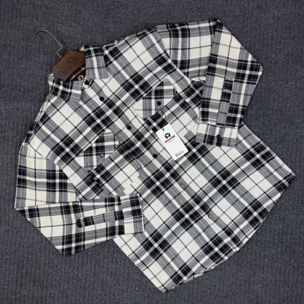 Double Pocket Full Sleeve Check Shirt