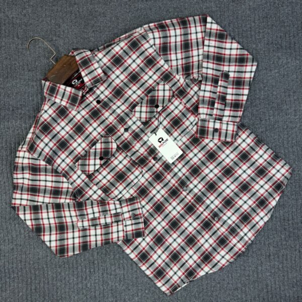 Double Pocket Full Sleeve Check Shirt
